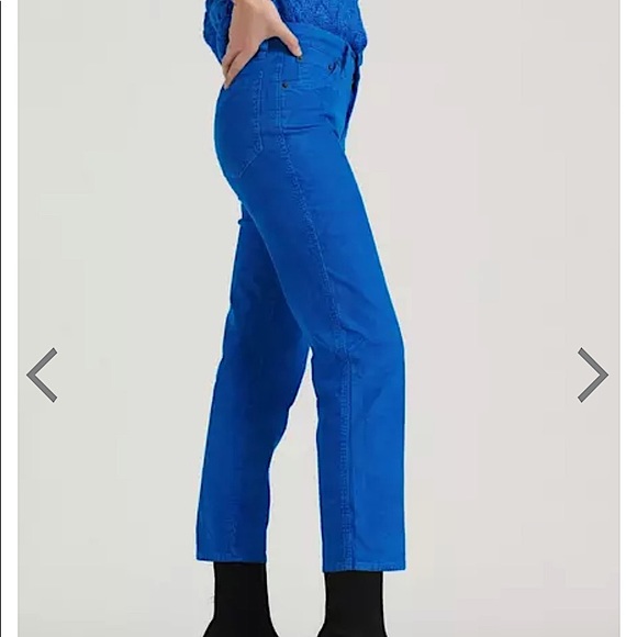 Lucky Brand Mid Rise Authentic Straight Crop Cord - Picture 2 of 3